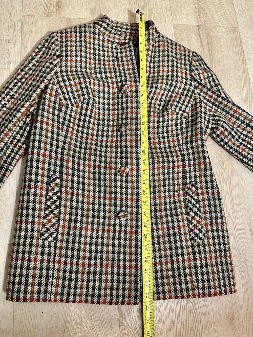 RONY LEE Plaid Wool Blazer Jacket Hong Kong Vintage Tailored - Picture 12 of 14